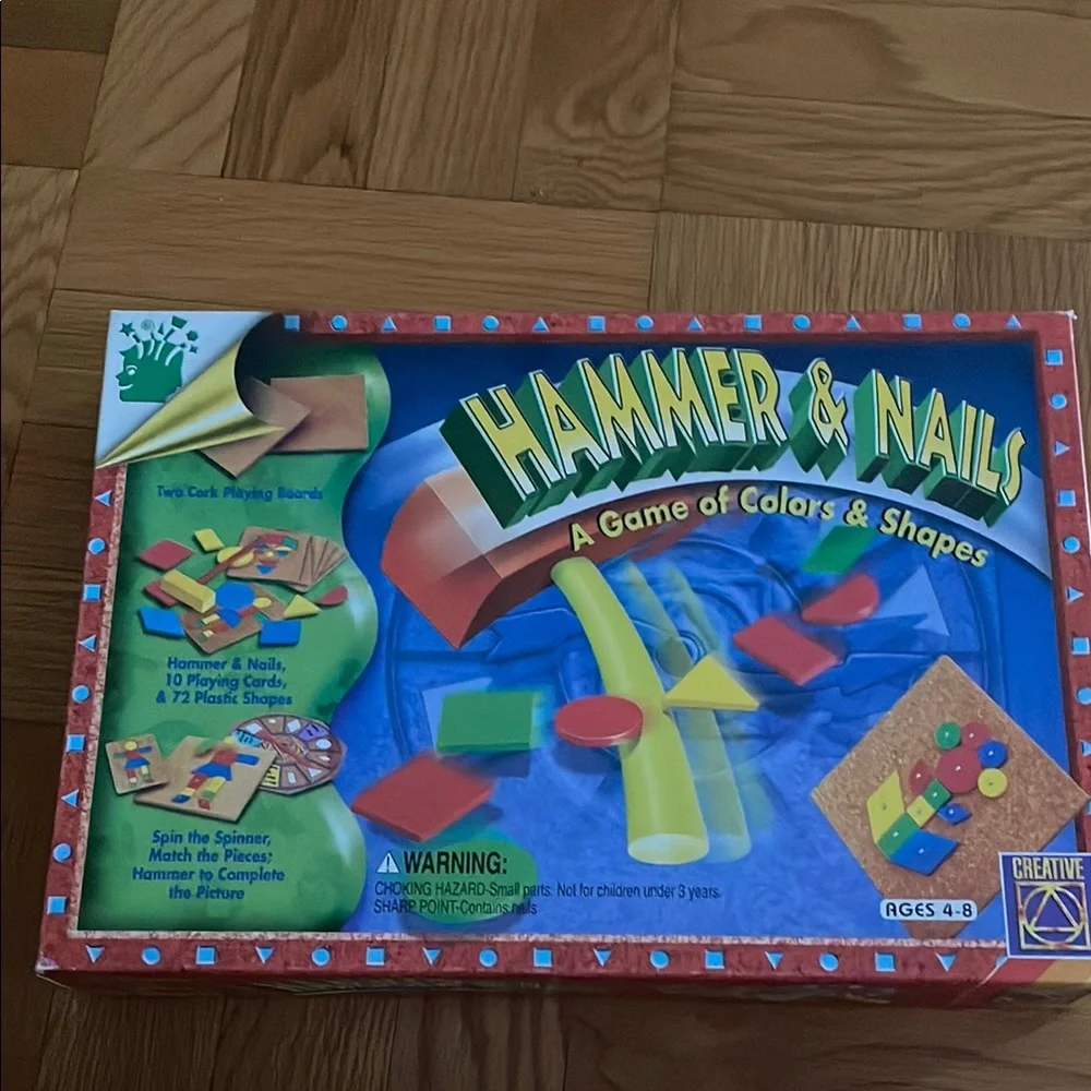 Hammer & Nails Children Game Ages 4 to 8 years old